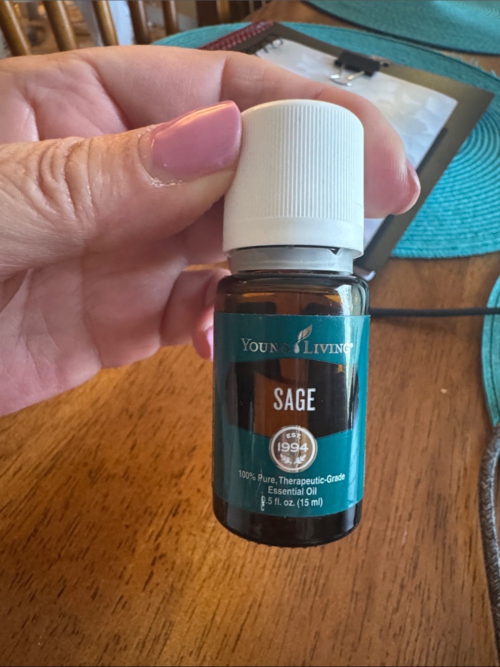 Young Living Sage Essential Oil Bottle - 15 ml